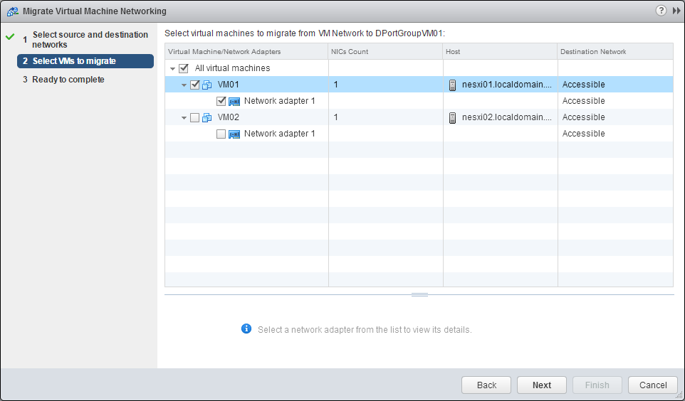 Maquinas virtuales a migrar