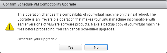 VMware Upgrade