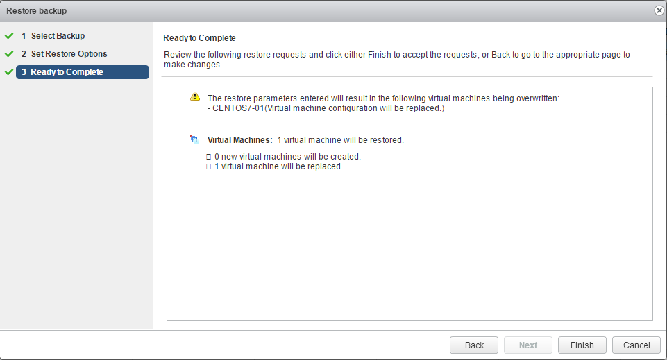 VMware Data protection