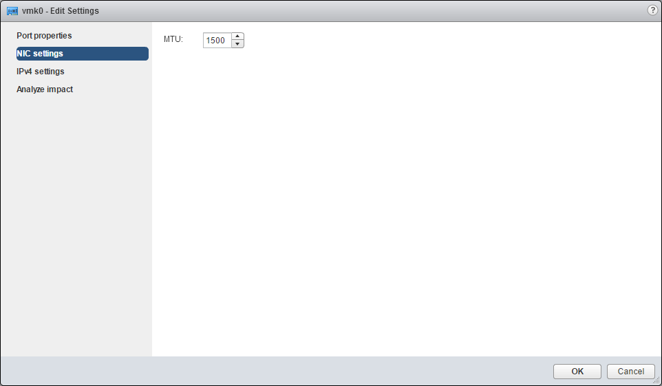 Editar VMkernel Adapter
