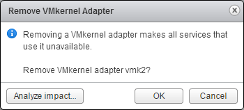 Eliminar VMkernel Adapter