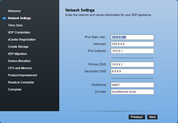 VMware Data protection