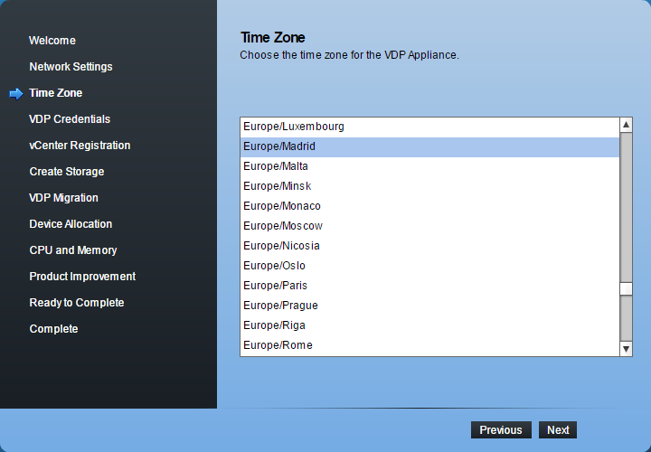 VMware Data protection