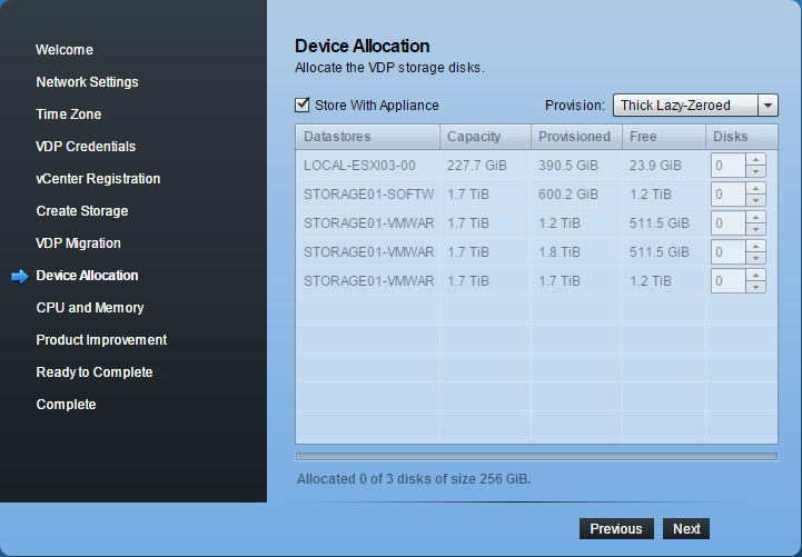 VMware Data protection
