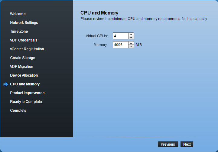 VMware Data protection