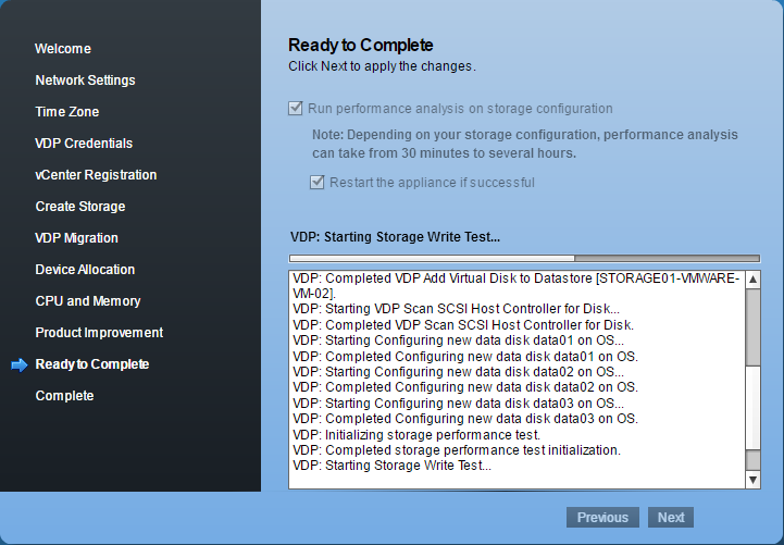 VMware Data protection